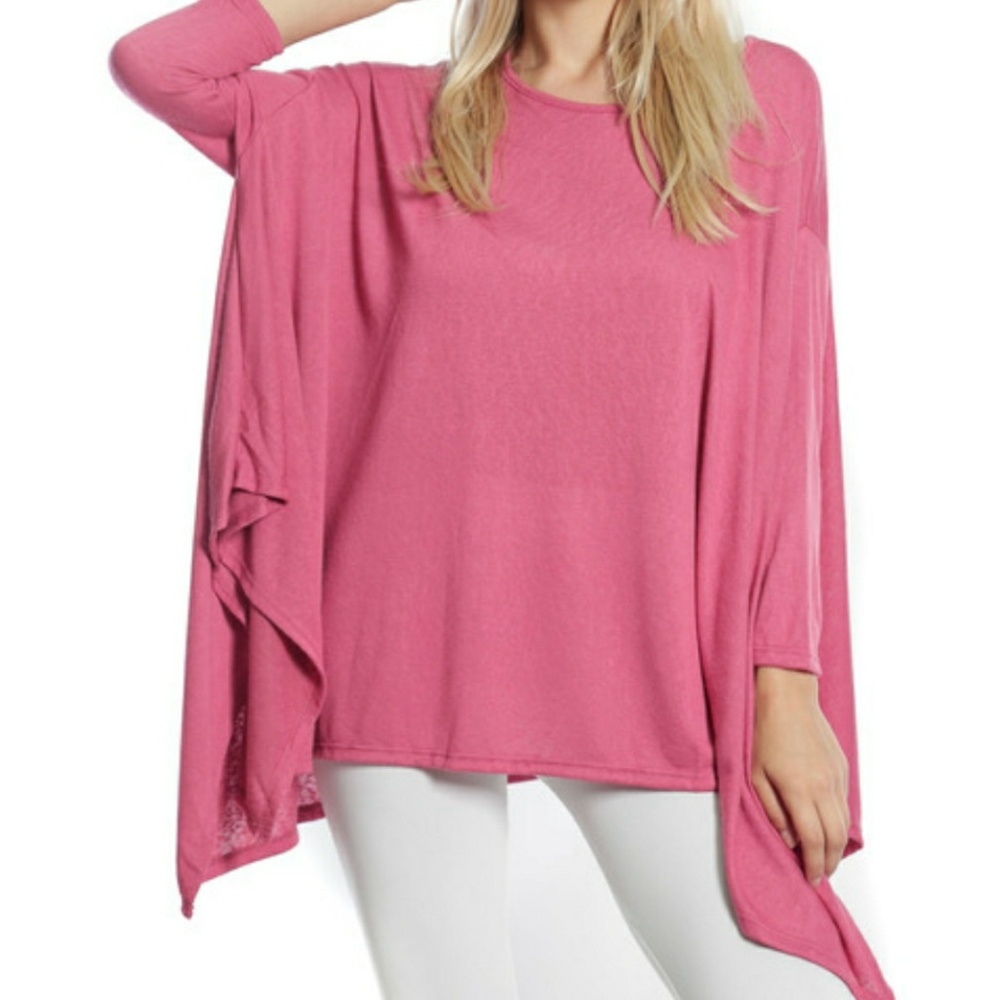 🌹 PINK ROSE TUNIC TOP - Picture 4 of 6